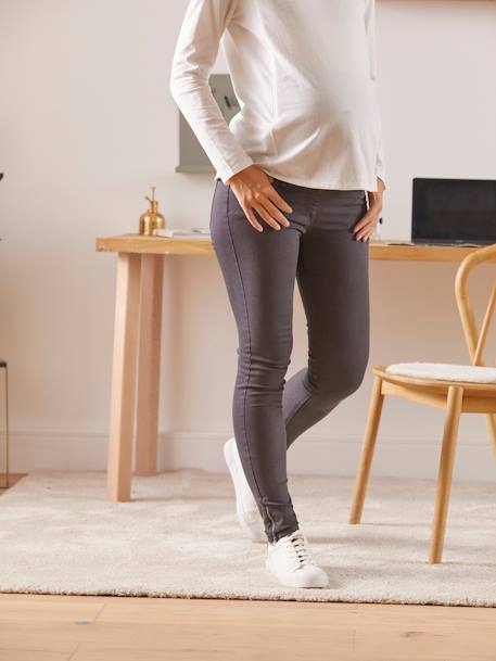 Jean de grossesse slim entrejambe 69 cm Gris anthracite 2 - vertbaudet enfant 