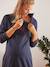 Robe-sweat courte à message grossesse et allaitement Bleu marine 3 - vertbaudet enfant 