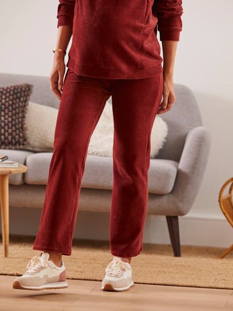 Pantalon de grossesse velours côtelé Bordeaux 7 - vertbaudet enfant 