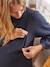 Robe-pull col broderie anglaise grossesse et allaitement Bleu marine 6 - vertbaudet enfant 