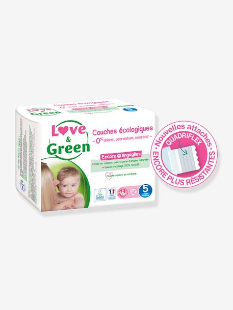 Couches hypoallergéniques T5 x 40 LOVE & GREEN blanc 4 - vertbaudet enfant 