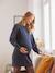 Robe-pull col broderie anglaise grossesse et allaitement Bleu marine 2 - vertbaudet enfant 