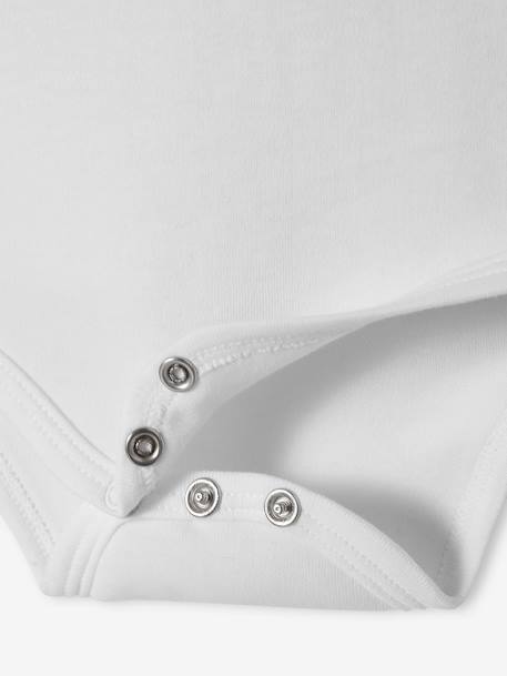 Lot De 3 Bodies Manches Longues Bébé Vertbaudet - Imprimé Cerises, 100% Coton Bio | Taille 0-24 Mois