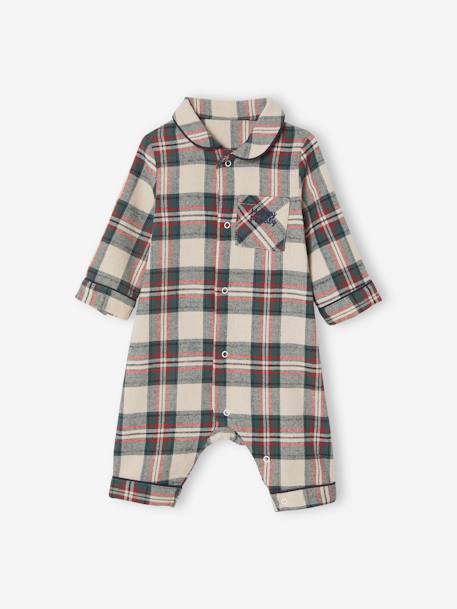 Pyjama de Noël bébé spécial capsule famille en flanelle écru 3 - vertbaudet enfant 