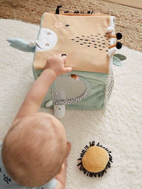 Grand cube d'activités en tissu TANZANIE multicolore 3 - vertbaudet enfant 