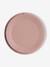 Assiette compartimentée en silicone beige+rose blush 10 - vertbaudet enfant 