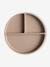 Assiette compartimentée en silicone beige+rose blush 3 - vertbaudet enfant 