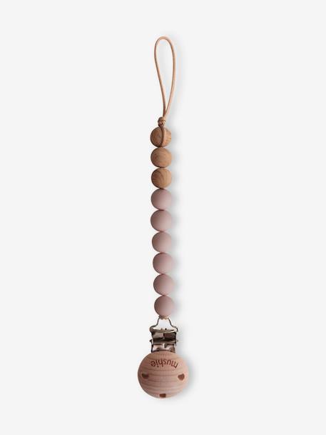 Cordon attache-sucette Eva en silicone beige+gris+gris/vert+rose blush 4 - vertbaudet enfant 