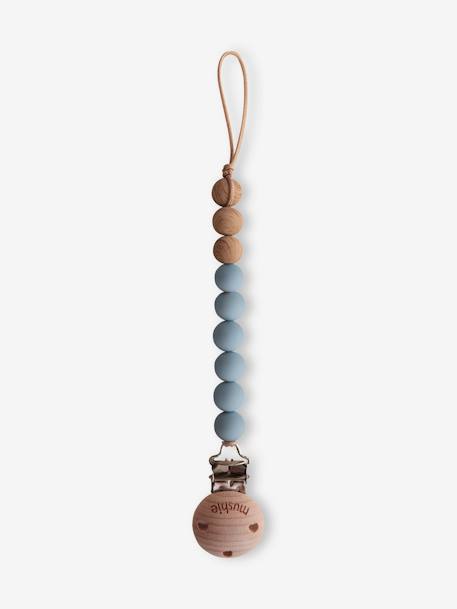 Cordon attache-sucette Eva en silicone beige+gris+gris/vert+rose blush 2 - vertbaudet enfant 