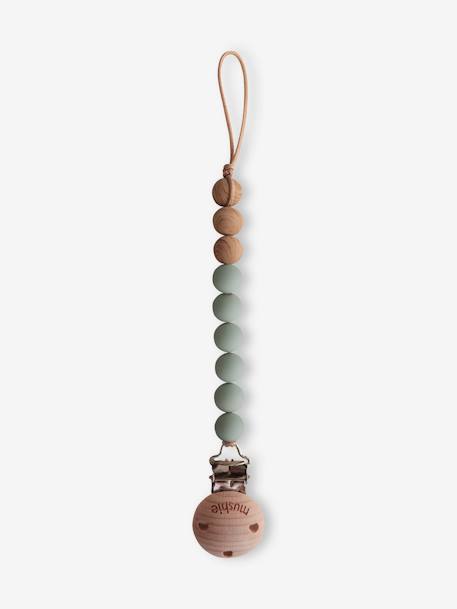 Cordon attache-sucette Eva en silicone beige+gris+gris/vert+rose blush 3 - vertbaudet enfant 
