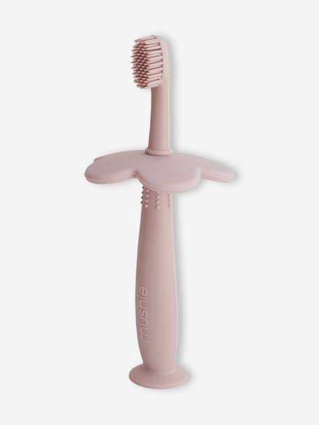Brosse à dents d'apprentissage en silicone bleu+gris+rose blush 8 - vertbaudet enfant 