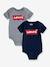 Lot de 2 bodies bébé Batwin de Levi's® gris 1 - vertbaudet enfant 