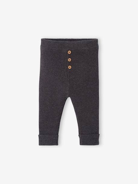 Legging bébé en tricot cappuccino+gris 4 - vertbaudet enfant 