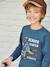 T-shirt fun motif animal crayonné garçon BLEU CANARD+gris Chiné MOYEN 1 - vertbaudet enfant 