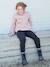 Legging en tricot fille gris anthracite+rose foncé 2 - vertbaudet enfant 