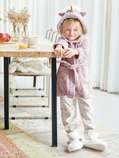 Fille-Pyjama, surpyjama-Robe de chambre licorne fille en maille peluche
