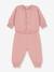 Ensemble 2 pièces bébé en tricot laine et coton PETIT BATEAU rose 1 - vertbaudet enfant 