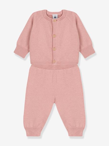 Ensemble 2 pièces bébé en tricot laine et coton PETIT BATEAU  - vertbaudet enfant