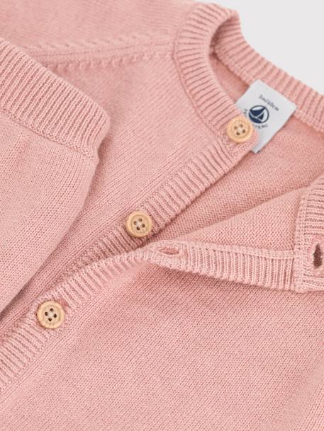 Ensemble 2 pièces bébé en tricot laine et coton rose 3 - vertbaudet enfant 