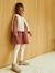 Gilet sans manches fille fausse fourrure BLANC CLAIR UNI+marron imprimé 4 - vertbaudet enfant 