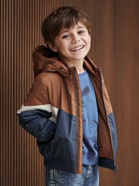 VERTBAUDET Blouson Coupe-Vent Colorblock Garçon - Chamois 12A