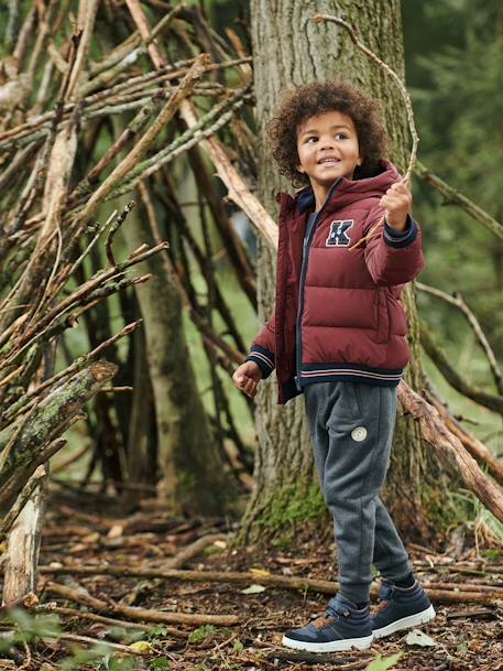 Baskets montantes cuir lacées et zippées garçon marine 7 - vertbaudet enfant 