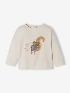 Bébé-T-shirt, sous-pull-T-shirt-T-shirt écureuil bébé manches longues