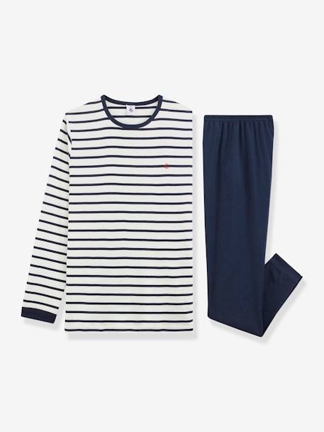 Pyjama marinière garçon écru 3 - vertbaudet enfant 