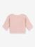 Cardigan bébé tricot point mousse en coton bio PETIT BATEAU blanc+rose 6 - vertbaudet enfant 