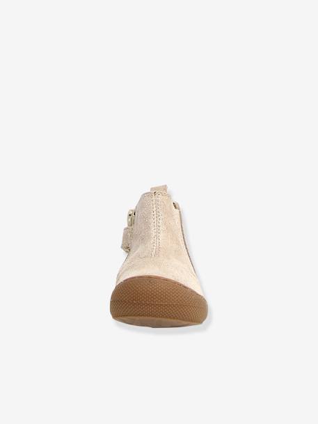 Chelsea boots bébé Sally 1ers pas marron+or 10 - vertbaudet enfant 