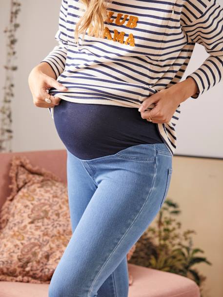 Tregging de grossesse sans couture effet jean Denim brut+Denim clair+GRIS - cf swatch 6 - vertbaudet enfant 