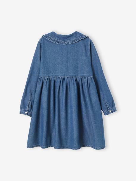 Robe denim col Claudine fille denim brut 2 - vertbaudet enfant 