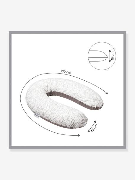 Coussin de maternité Doomoo beige imprimé+Buddy ethnic+Buddy taupe+Tetra sand 18 - vertbaudet enfant 