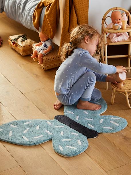 Tapis Papillon bleu/blanc 6 - vertbaudet enfant 