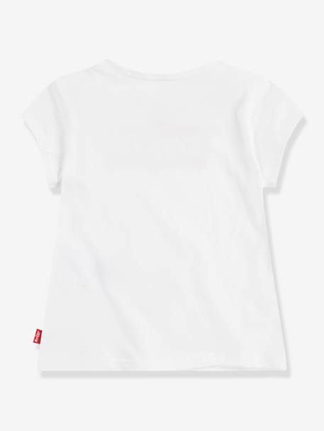 T-shirt batwing LEVI'S manches courtes blanc+rose 2 - vertbaudet enfant 