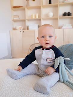 Bébé-Pyjama, surpyjama-Dors-bien bébé garçon en molleton ouverture devant