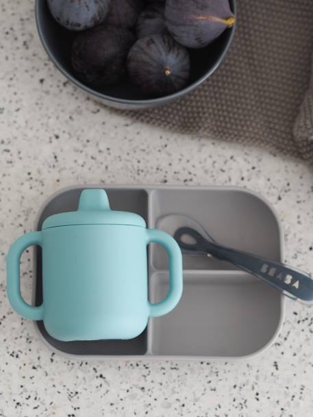Coffret d'apprentissage 3 pièces en silicone bleu 2 - vertbaudet enfant 