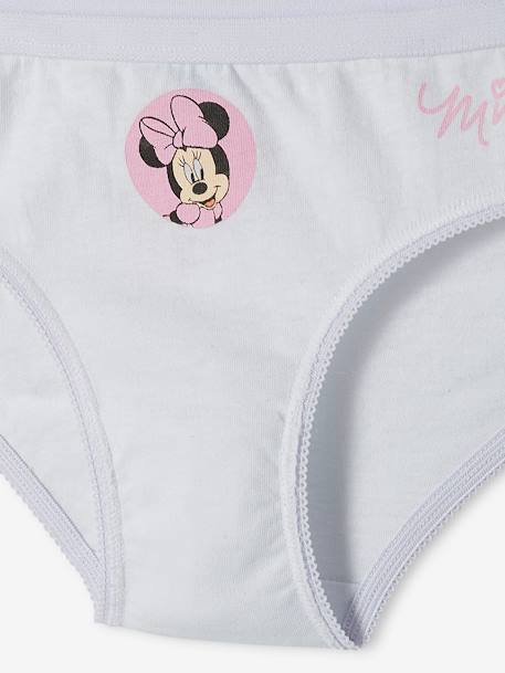 Lot de 7 culottes Disney® Minnie Rose, gris chiné et blanc 10 - vertbaudet enfant 