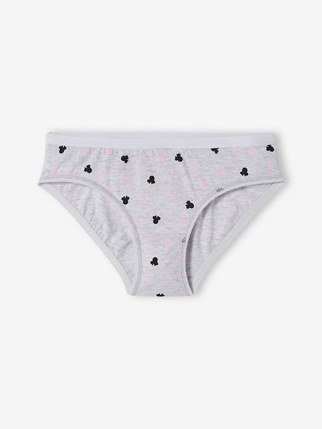 Lot de 7 culottes Disney® Minnie Rose, gris chiné et blanc 6 - vertbaudet enfant 