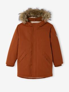 Parka à capuche doublée sherpa garçon  - vertbaudet enfant