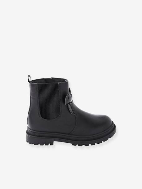 Bottines fille Disney Minnie noir 2 - vertbaudet enfant 