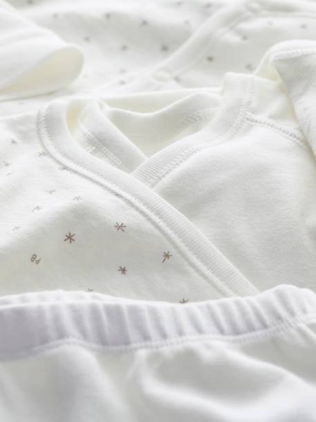 Kit premiers jours de bébé en coton biologique PETIT BATEAU blanc 4 - vertbaudet enfant 