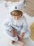 Surpyjama koala en velours enfant gris clair chiné 1 - vertbaudet enfant 