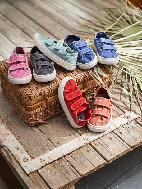 Baskets scratchées Old Leza marine 2 - vertbaudet enfant 