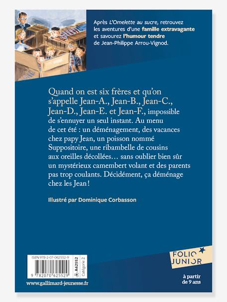 Le camembert volant - Histoires des Jean-Quelque-Chose - T2 - GALLIMARD JEUNESSE bleu 2 - vertbaudet enfant 
