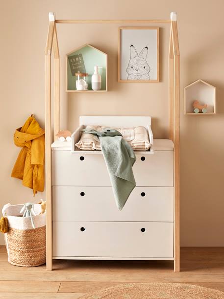 Commode penderie COCONUT blanc 2 - vertbaudet enfant 