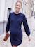 Robe-pull col broderie anglaise grossesse et allaitement Bleu marine 3 - vertbaudet enfant 