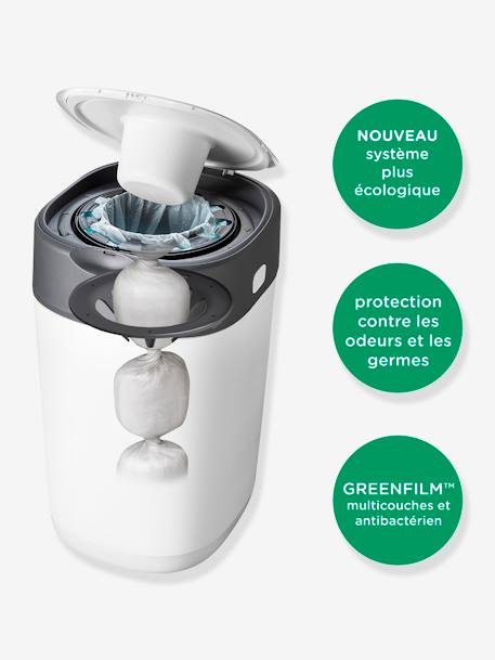 Poubelle à couches Twist & click Tommee Tippee SANGENIC blanc coton 7 - vertbaudet enfant 