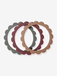 Jouet-Lot de 3 bracelets de dentition Fleur -