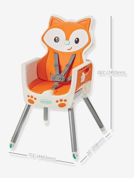 Chaise évolutive 3 en 1 Renard INFANTINO orange 8 - vertbaudet enfant 